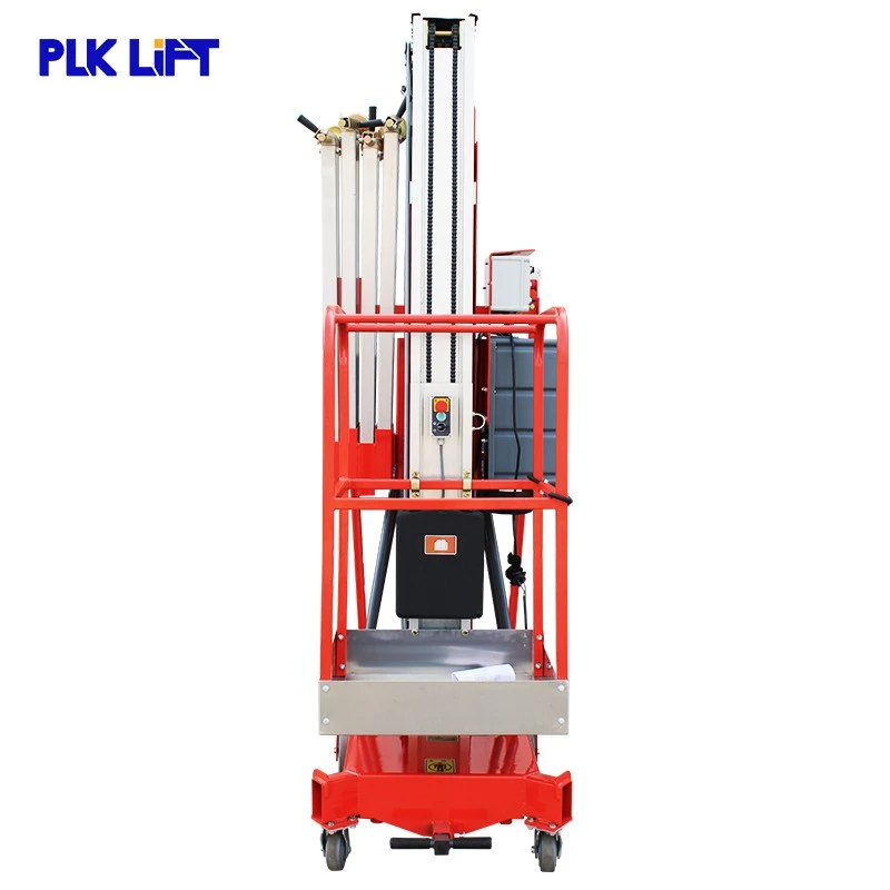 Aluminum Mast Telescopic Lifts With Basket